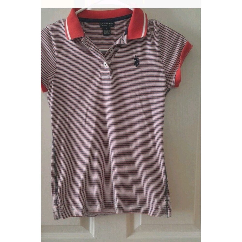 Us Polo Assoc. Womens Striped Polo Yop. Size Small. B64